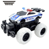 拓斯帝诺警车大脚越野车宝宝玩具车模型大轮儿童男孩回力车惯性小汽车