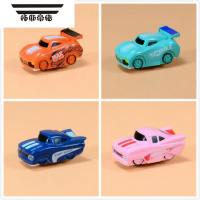 拓斯帝诺汽车闯关大冒险配件跑车巴士警车益智小火车套装轨道车玩具 跑车系列4辆 (大号) 官方标配