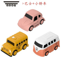 拓斯帝诺汽车闯关大冒险配件跑车巴士警车益智小火车套装轨道车玩具 城市交通3辆 (大号) 官方标配
