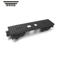 拓斯帝诺创意MOC小颗粒积木场景轨道车厢益智儿童拼装玩具列车模型 火车底