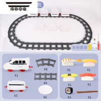 拓斯帝诺回转寿司玩具儿童轨道车吃饭传送食物送饭送餐传菜电动旋转小火车 三节回转动车+仿寿司[充电款] 官方标配