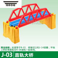 拓斯帝诺正品普乐路路电动火车轨道情景场景配件桥墩车站桥坡轨 系列 J-03 直轨桥 官方标配