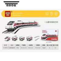 拓斯帝诺中国火车系列高铁蒸汽轨道城市列车复号拼装玩具礼物模型男孩 号高铁列车