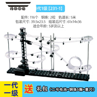 拓斯帝诺云霄飞车拼组装模型太空轨道滚钢珠SpaceRail空间积木拼装玩具 云霄飞车 1级 231-1