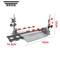拓斯帝诺城市列车积木火车轨道过道升降杆印刷零配件MOC人行道闸过道口 过道C款