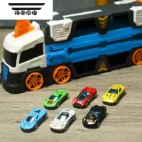 拓斯帝诺儿童赛车闯关大冒险超大变形轨道玩具车2一3岁4小男孩5益智1男童7 1米5双赛道轨道车-蓝[送6合金小车]可变换