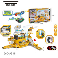 拓斯帝诺儿童变色小汽车多功能洗车场奇奇洗车房宝宝轨道巴士停车场六一节 工程洗车场 1变色车+1飞机