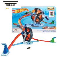 拓斯帝诺美泰竞速赛道套装男孩玩具小跑车轨道电动赛车合金车模 新款-飞轮对战轨道GJM77 官方标配