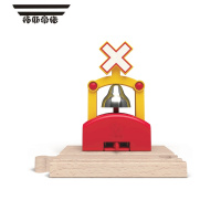 拓斯帝诺火车轨道配件宏伟双吊桥3-6岁儿童益智玩具宝宝轨道配件模型 欢乐信号响铃