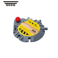 拓斯帝诺火车轨道配件宏伟双吊桥3-6岁儿童益智玩具宝宝轨道配件模型 多向轨道大转盘