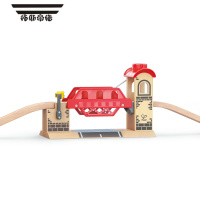 拓斯帝诺火车轨道配件宏伟双吊桥3-6岁儿童益智玩具宝宝轨道配件模型 神奇升降桥