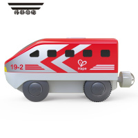 拓斯帝诺电动小火车头轨道木质儿童益智玩具宝宝婴幼儿高铁动车模型 城际电动火车头红色E3786 电动 官方标配