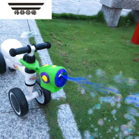 拓斯帝诺儿童自行车泡泡机黄鸭童单脚踏车骑行电车推车户外全自动吹泡玩具