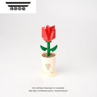 拓斯帝诺玫瑰花月季绣球积木盆栽摆件拼装玩具送同桌闺蜜男女孩小学生礼物