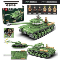 拓斯帝诺全冠二战坦克苏联T34斯大林KV2军事模型拼装积木男孩玩具生日礼物