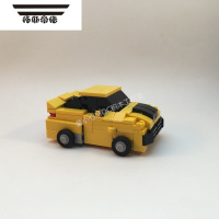 拓斯帝诺兼容 迷你可直接变形汽车机器人金刚机甲积木MOC拼装模型玩具