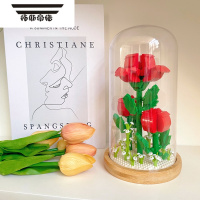 拓斯帝诺向日葵微型小颗粒拼装积木女孩系列益智玩具永生花束女生生日礼物