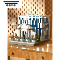 拓斯帝诺中国四大名校积木拼装清华大学北京大学益智拼图玩具儿童生日礼物