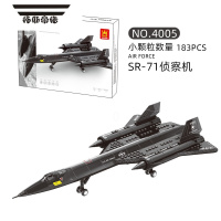 拓斯帝诺中国积木飞机系列SR-71黑鸟侦察机隐形战斗机拼装积木男孩子6玩具