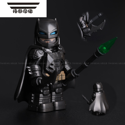 拓斯帝诺兼容DC重装蝙蝠侠黑暗骑士摩托车武器飞镖护甲第三方积木人仔