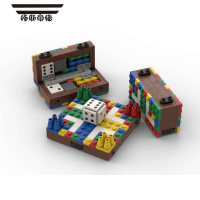 拓斯帝诺中国积木迷你五子飞行国际巫师魔象棋盘moc积木生日礼物玩具桌游