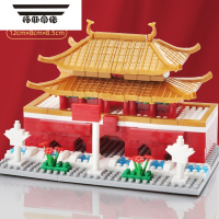 拓斯帝诺天安门中国故宫儿童益智拼装玩具建筑男孩女孩高难度拼图摆件