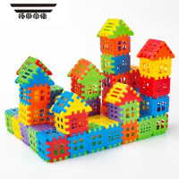 拓斯帝诺儿童大块拼插方块房子积木宝宝男女孩塑料益智拼装数字玩具