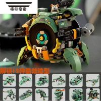 拓斯帝诺破坏球守望先锋变形机甲男女孩积木拼装玩具钢铁侠破坏球