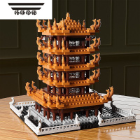 拓斯帝诺积木拼装玩具男孩益智力动脑天安门建筑街景六一儿童节礼物