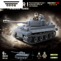 拓斯帝诺中国产积木虎式坦克2023年新款豹式二战军事拼装玩具男孩生日礼物