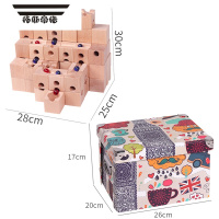 拓斯帝诺幼儿园构建区域儿童大颗粒拼搭弹珠轨道滚珠积木男孩益智动脑玩具