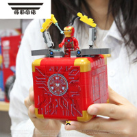 拓斯帝诺中国复仇者反浩克机甲益智儿童拼装玩具男孩积木模型