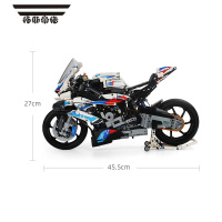 拓斯帝诺宝1马M1000RR摩托车成高难度机械组男孩拼装益智积木玩具生日礼物