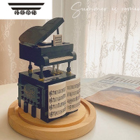 拓斯帝诺积木拼图钢琴摆件拼装模型可弹奏音乐女孩系列送女生朋友生日礼物