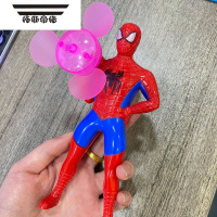 拓斯帝诺抖音奥特曼风扇超人发光小电扇手压便携风扇小型手持风扇礼品玩具 蜘蛛侠风扇