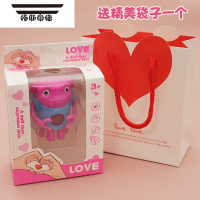 拓斯帝诺比心外星人疯狂外星人玩具发光爱心公仔搞怪生日表白情侣礼物摆件 推荐单人款-疯狂比心外星人礼袋款