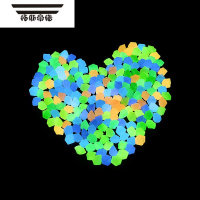 拓斯帝诺100颗儿童宝石夜光石海洋夜晚发光超亮荧光石发光石鱼缸造景 A8菱形夜光石小块约600粒