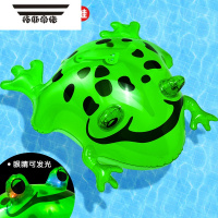 拓斯帝诺青蛙充气玩具卖崽气球摆摊网红儿童夜市孤寡卡通发光批发小跳跳蛙 85%个人买家选择[特批价格]发光游泳青蛙3个装(