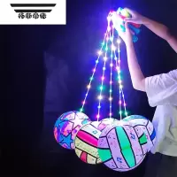 拓斯帝诺加厚发光甩甩球健身球皮球充气弹力球炫彩闪灯儿童玩具地摊 夜市 发光甩甩球[混发10]送打气筒