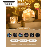 拓斯帝诺星空投影灯儿童发光玩具卧室睡眠故事满天星投影仪男女孩生日礼物 [月光兔-电子八音盒充插两用]送6套灯片+普通包装
