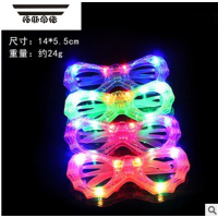 拓斯帝诺发光眼镜led闪光眼镜发亮儿童眼镜化妆舞会派对生日道具用品 蜘蛛款眼镜 颜色随机
