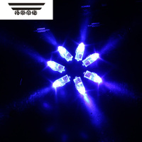 拓斯帝诺迷你DIY小灯泡儿童手工发光制作材料电池彩灯闪灯LED电子灯珠装饰 A款强光蓝灯不闪(10个装)