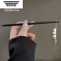 拓斯帝诺发光流苏宫灯发簪女新款汉服步摇头饰高级感复古灯笼合金簪子发钗 4#素绾簪—风铃动