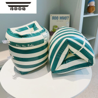 拓斯帝诺ins复古游泳手臂圈丹麦大人儿童游泳装备学游泳双气囊小孩浮水袖