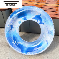 拓斯帝诺海豚网红游泳圈加厚成人救生圈大人儿童腋下圈男女浮圈游泳装备