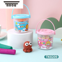 拓斯帝诺儿童礼物超轻粘土橡皮泥和彩泥幼儿园手工粘土小麦泥多彩泥 10色小圆桶小麦泥