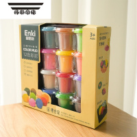 拓斯帝诺礼盒装 儿童DIY过家家彩泥麦谷泥 12色橡皮泥套装 趣味手工玩具k 12色彩泥套装 12色