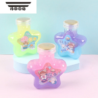 拓斯帝诺网红泥透明马尔代夫鱼姬彩泥儿童玩具 五角星双拼珠光一套3个