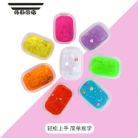 拓斯帝诺儿童大盒解压帐篷泥彩泥玩具解压泥儿童玩 5盒装颜色随机[不重复] 单色