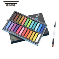 拓斯帝诺色粉粘土专用超轻黏土颜料绘画色粉盘手办上色粉陶泥软陶染色彩泥 24色色粉+上色刷 50g